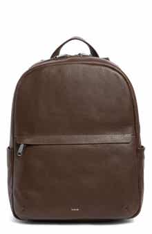 Valmor Pebbled Leather Backpack