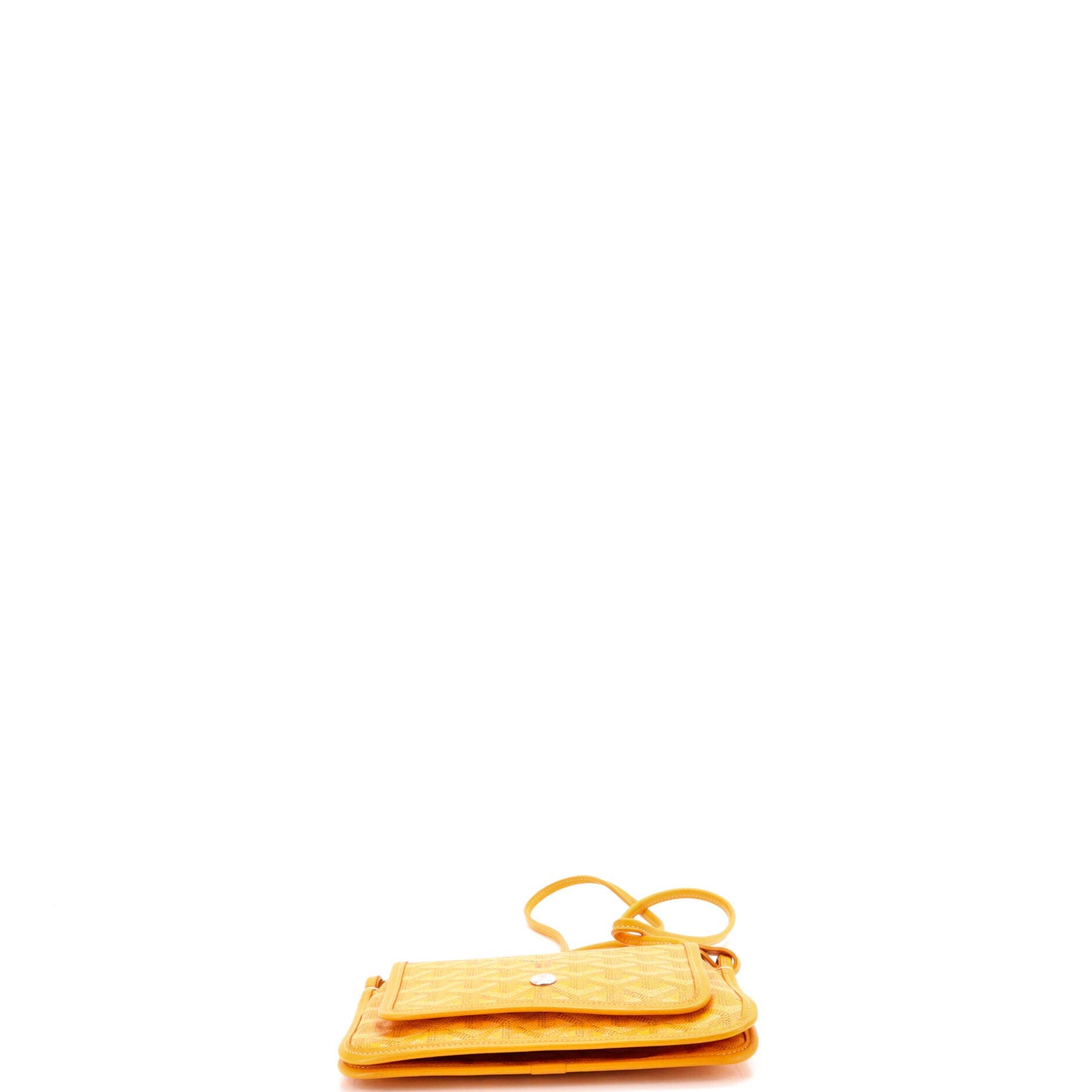 Pre-Owned Goyard Plumet Clutch Wallet Coated Canvas, Alternate, color, Yellow