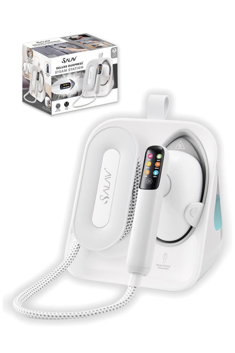 Deluxe DuoPress Steam Station, Main, color, WHITE