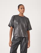 Hush Holly Matte Sequin T-Shirt