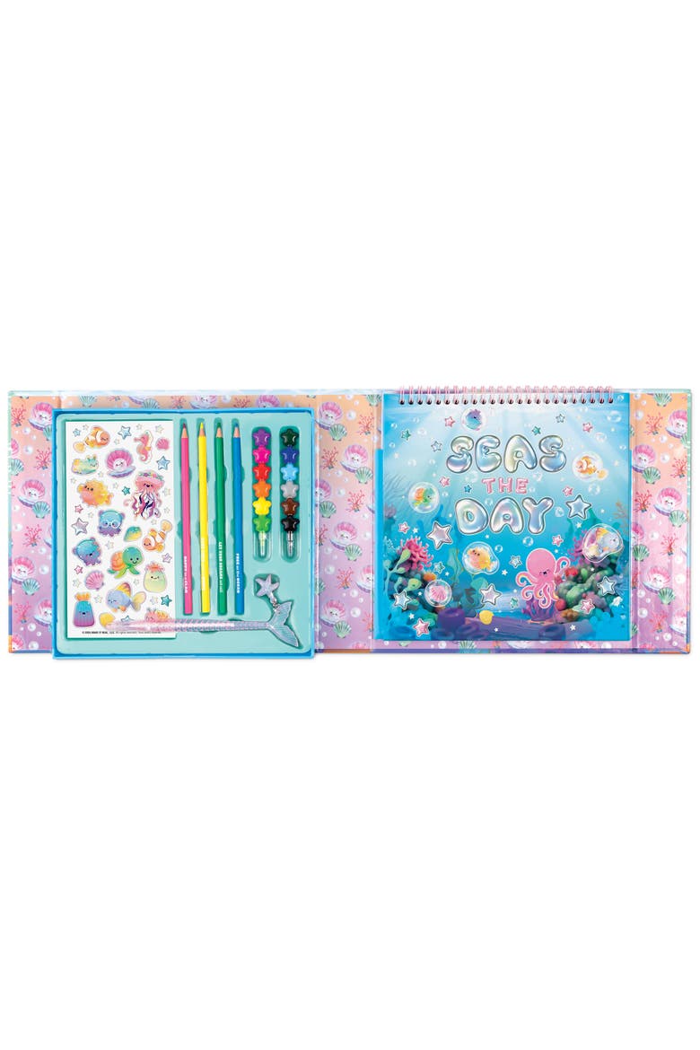 Seas The Day! Artist Drawing Set 20 Piece Ocean Theme Kit, Sketchbook, Alternate, color, Multicolored