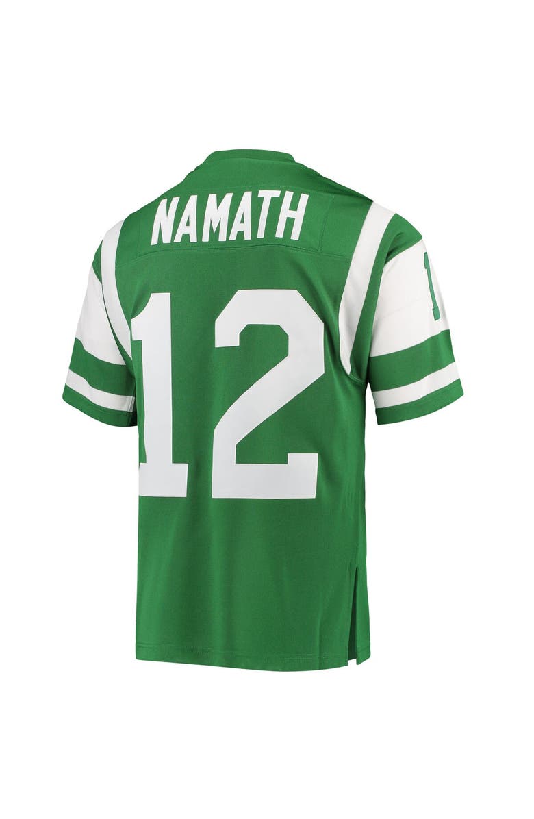 Mitchell & Ness Men's Mitchell & Ness Joe Namath Green New York Jets 1968 Authentic Throwback Retired Player Jersey, Alternate, color, 