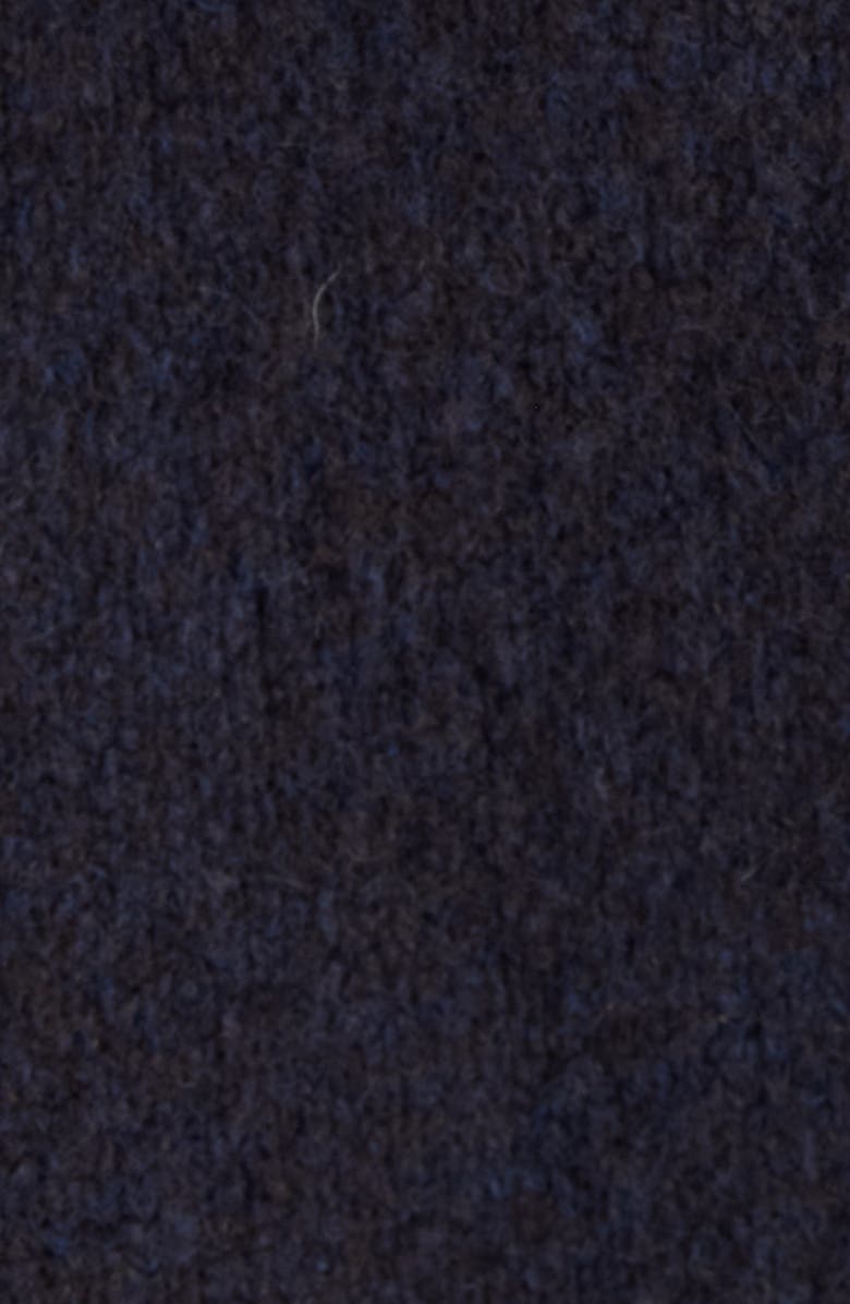 Acne Studios Krisp Layered Yak Hair & Alpaca Blend Sweater Hoodie, Alternate, color, Graphite Grey