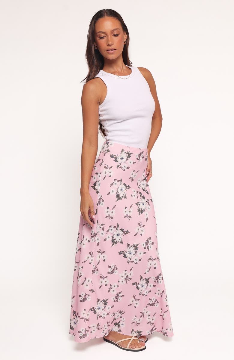 Petal & Pup Evie Maxi Skirt, Alternate, color, Pink Floral