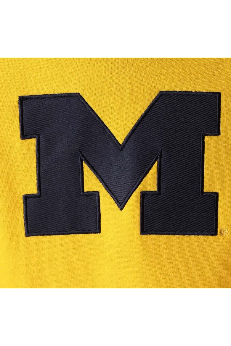 Women's Maize Michigan Wolverines Team Big Logo Pullover Hoodie, Alternate, color, Maize
