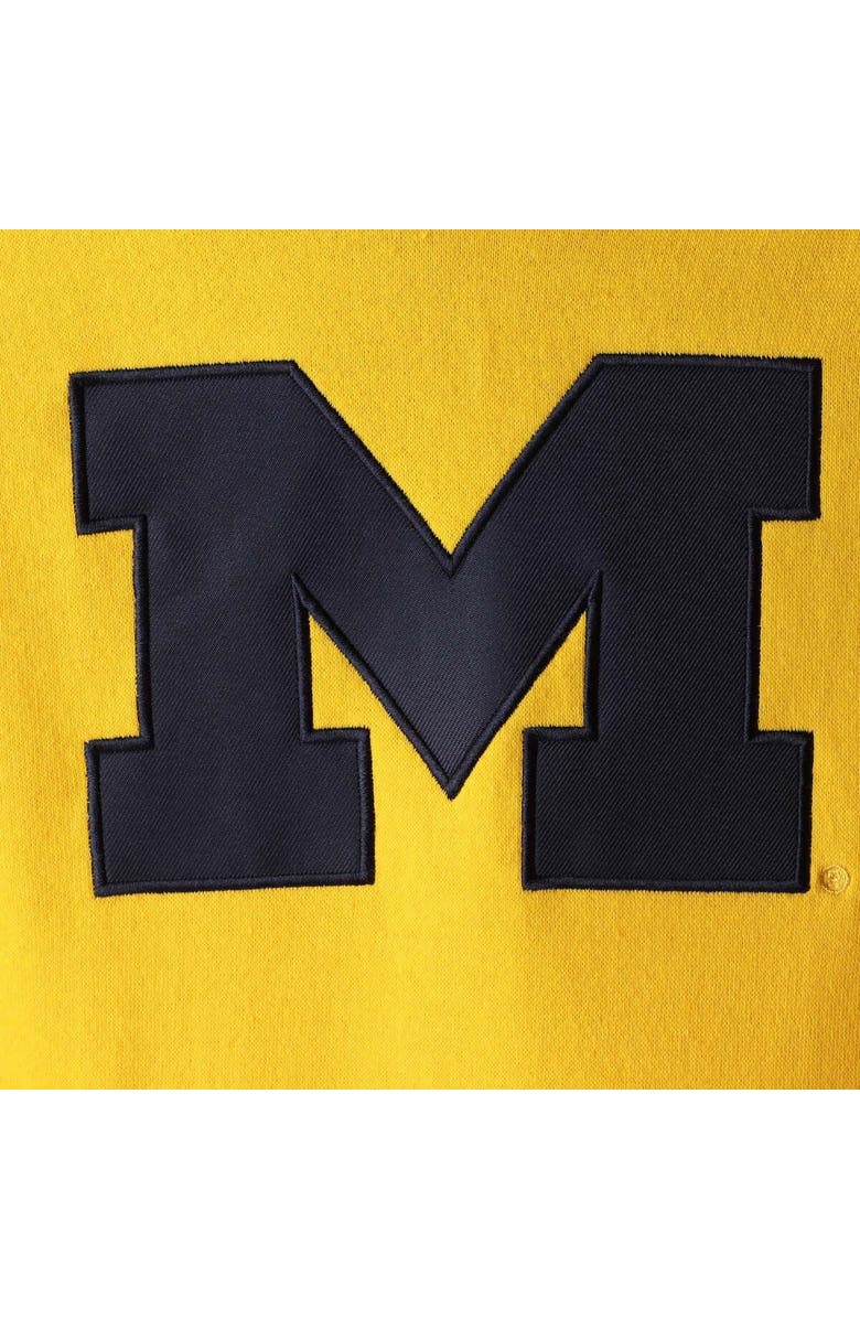 STADIUM ATHLETIC Women's Maize Michigan Wolverines Team Big Logo Pullover Hoodie, Alternate, color, Maize