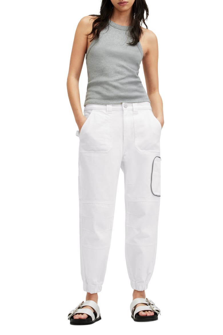 Florence Cargo Joggers, Alternate, color, CHALK WHITE
