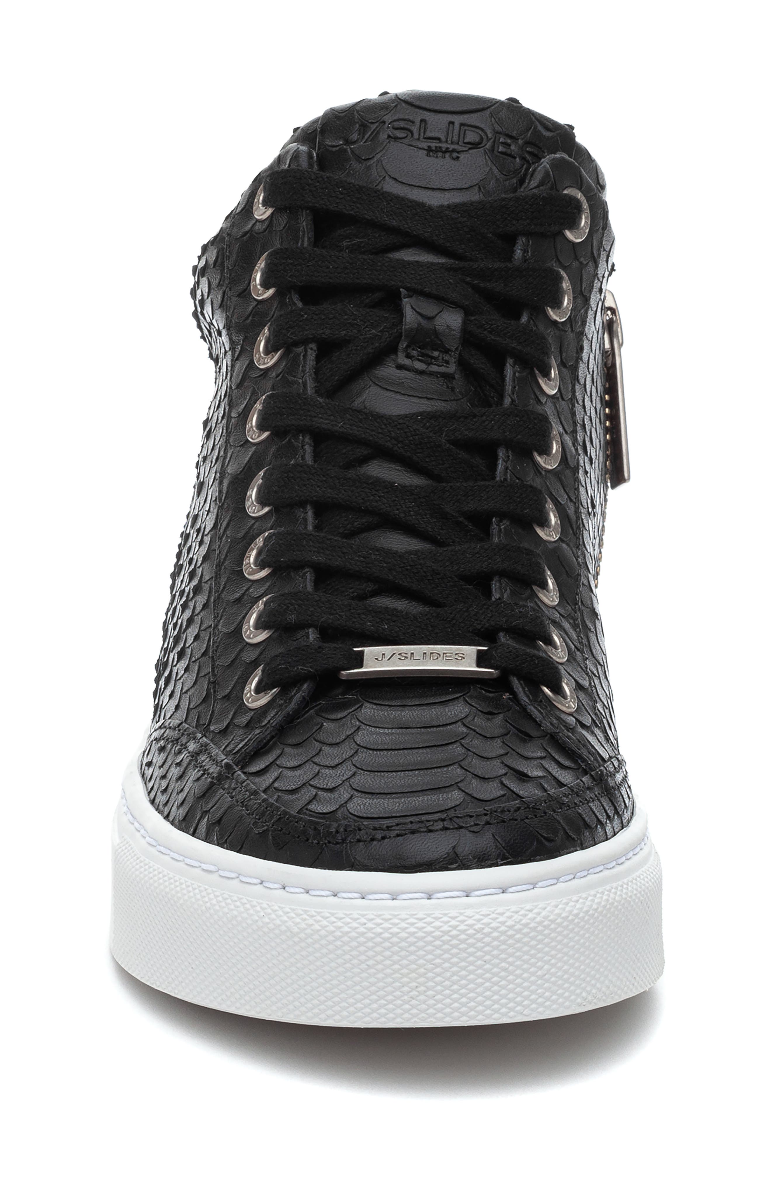 JSlides Leesa Snake Embossed High Top Sneaker, Alternate, color, 