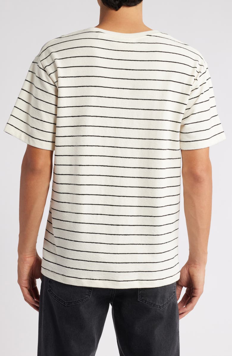 FRAME Stripe Relaxed T-Shirt, Alternate, color, Natural/ Black