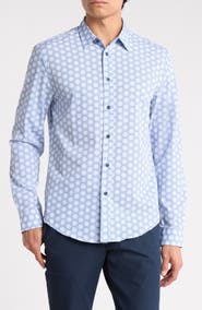 Brooklyn Brigade Geometric Button-Up Shirt