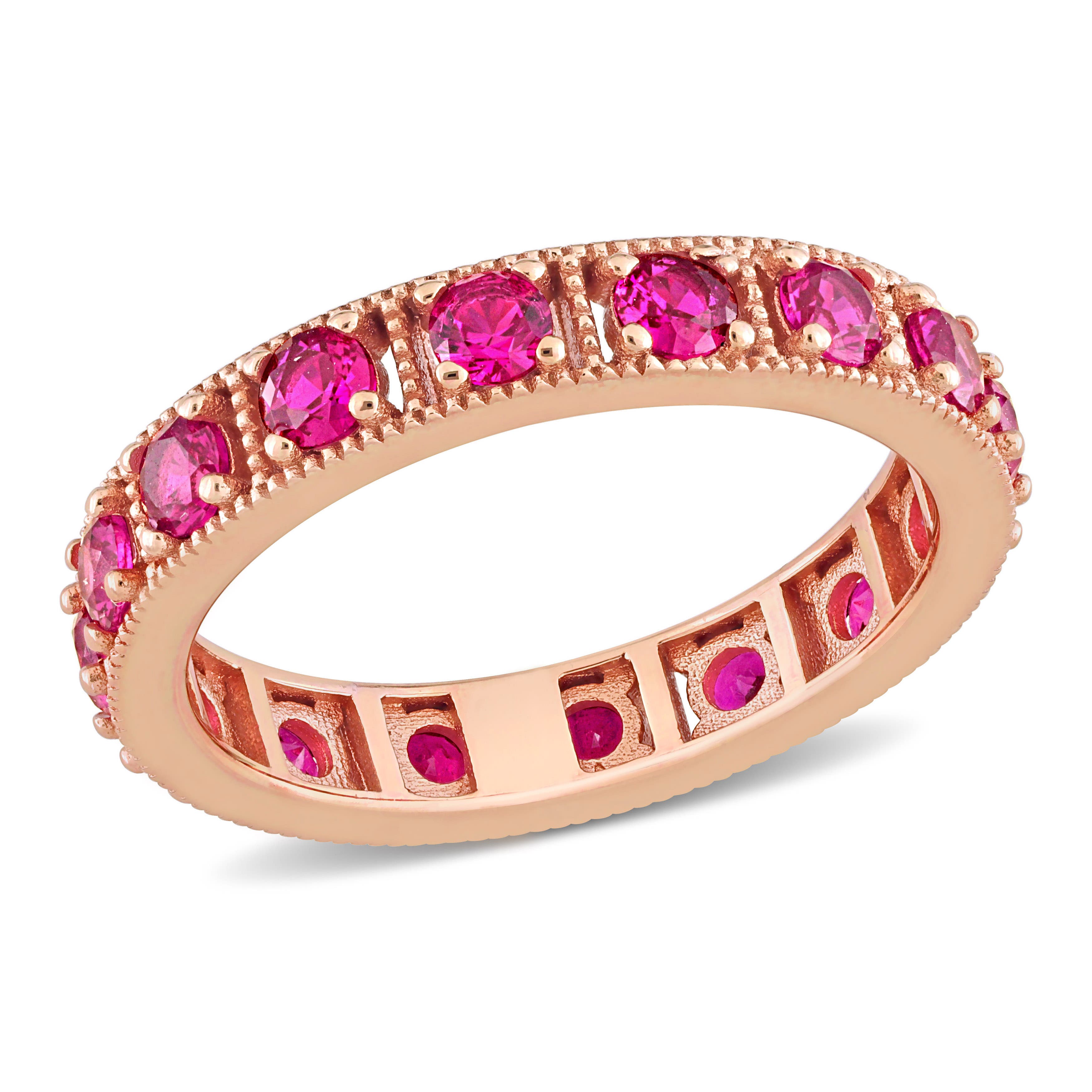 Pink CZ/Rose-Plated