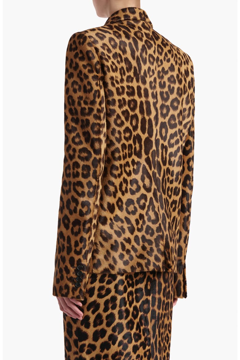 Saraphina Leopard Print Genuine Calf Hair Blazer, Alternate, color, LEOPARD
