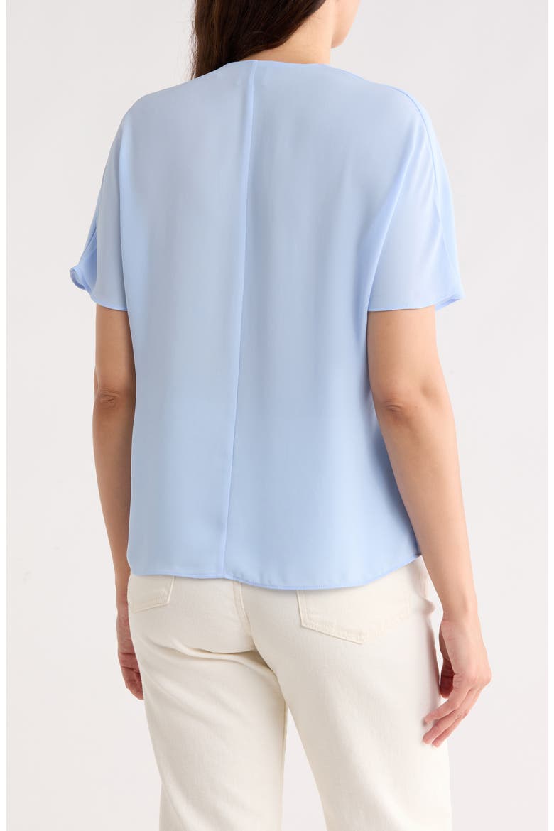 V-Neck Short Sleeve Top, Alternate, color, BLUE