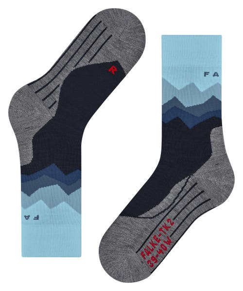 Falke Tk2 Explore Crest Hiking Socks In Blue