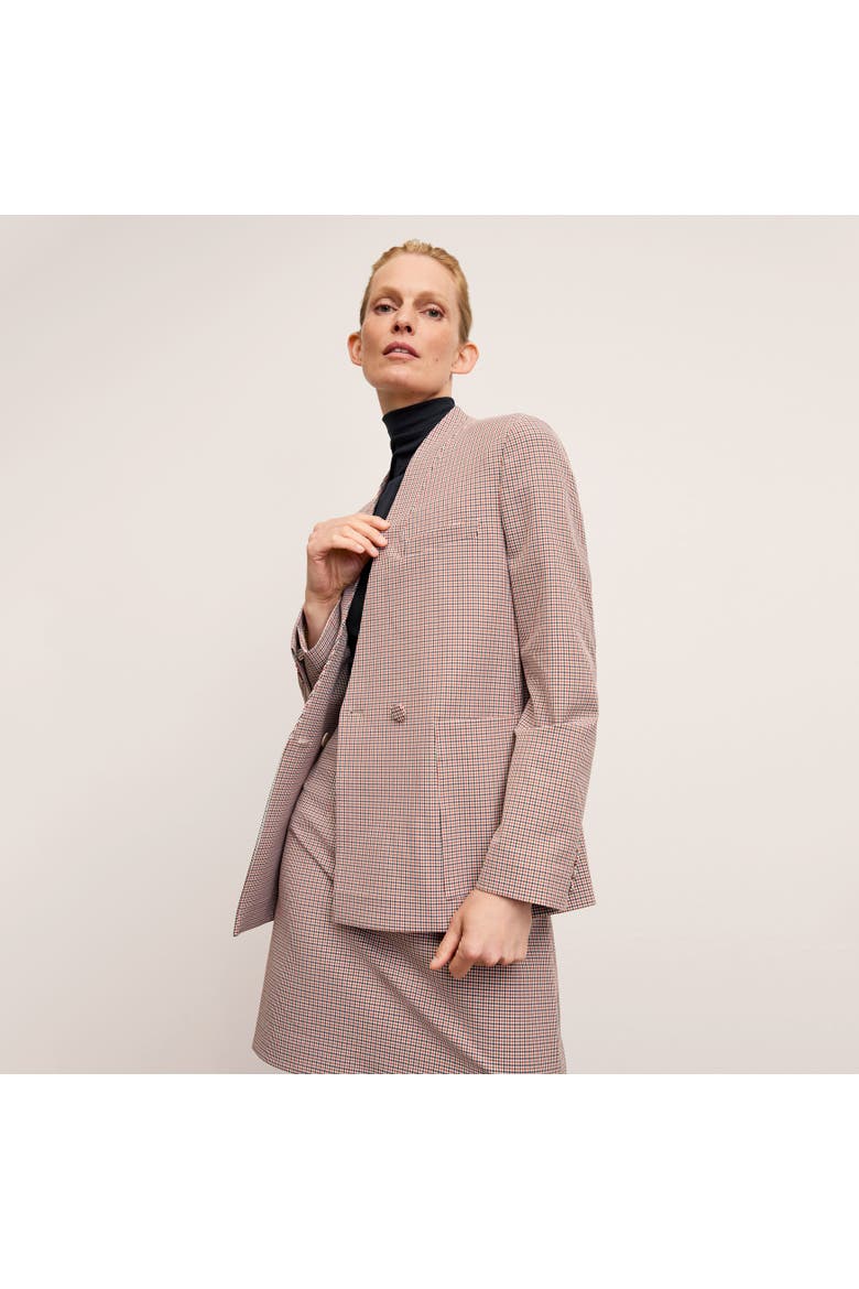 Janette Blazer - Stretch Twill, Alternate, color, Mini Check