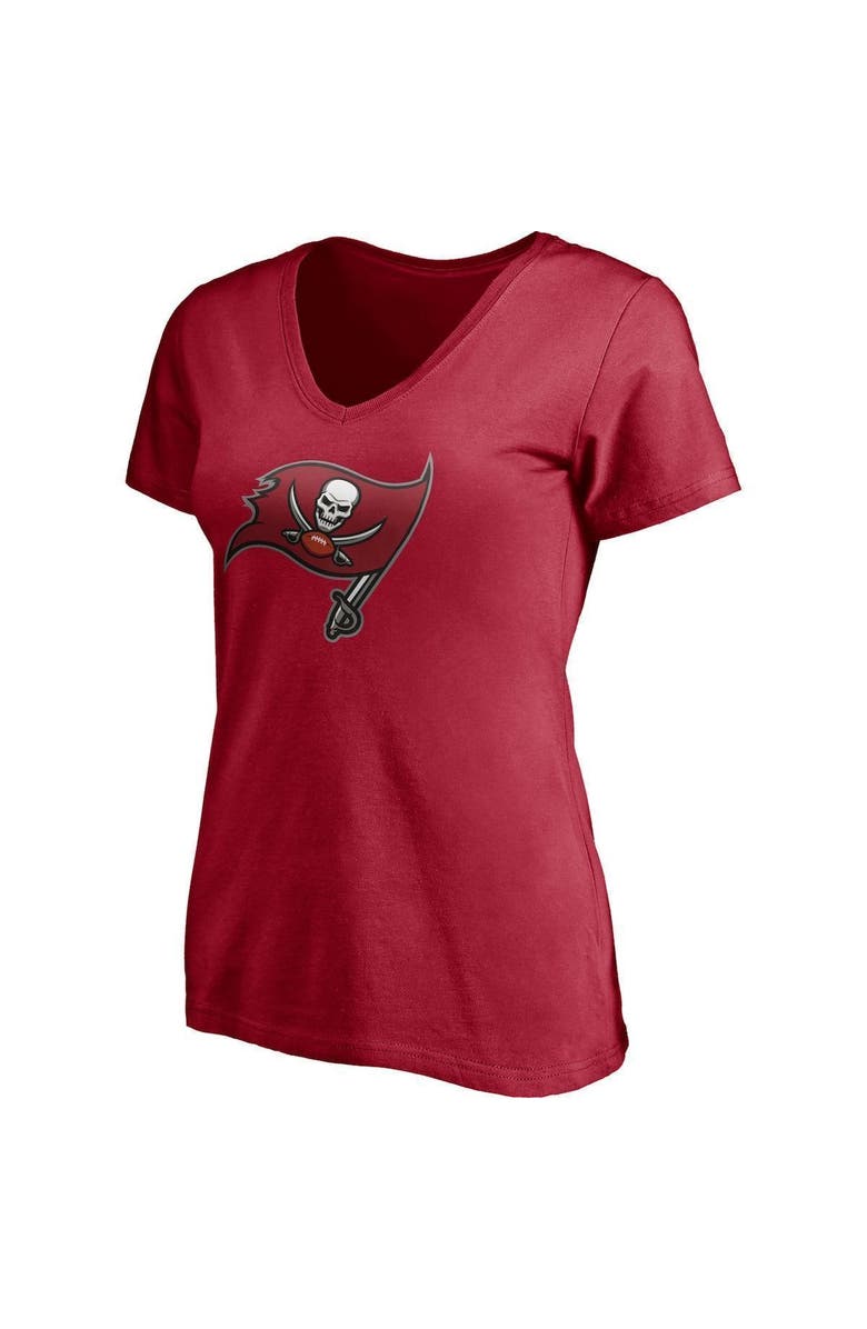 FANATICS Women's Fanatics Branded Tom Brady Red Tampa Bay Buccaneers Player Icon Name & Number V-Neck T-Shirt, Alternate, color, 