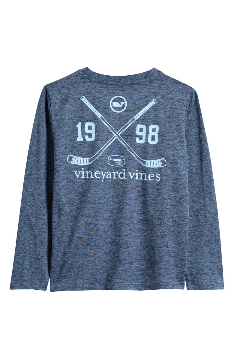 vineyard vines Kids' Long Sleeve Performance Graphic T-Shirt, Alternate, color,