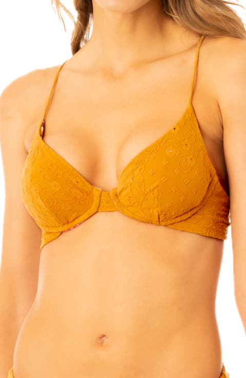 Caramel Brown Eleonora Reversible Underwire Bikini Top