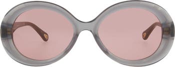Chloé Core 55mm Oval Sunglasses | Nordstromrack