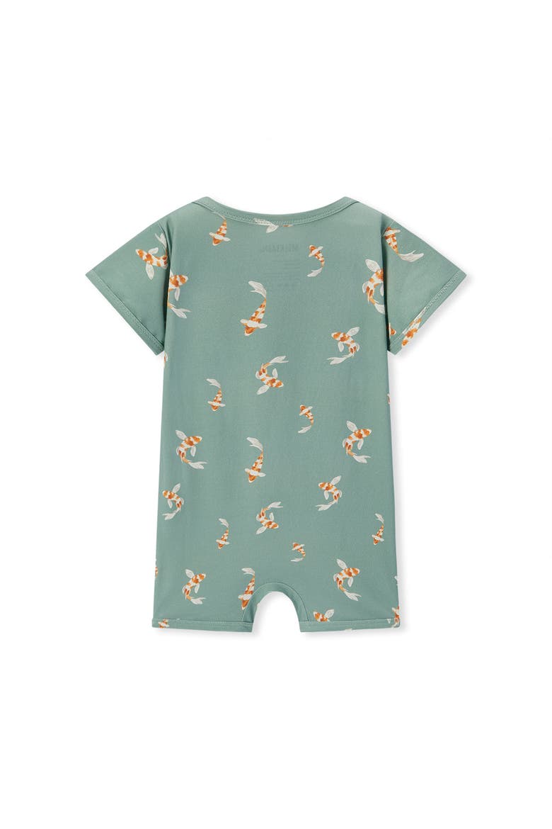 Cotton Stretch Shortall, Alternate, color, Swimming Koi