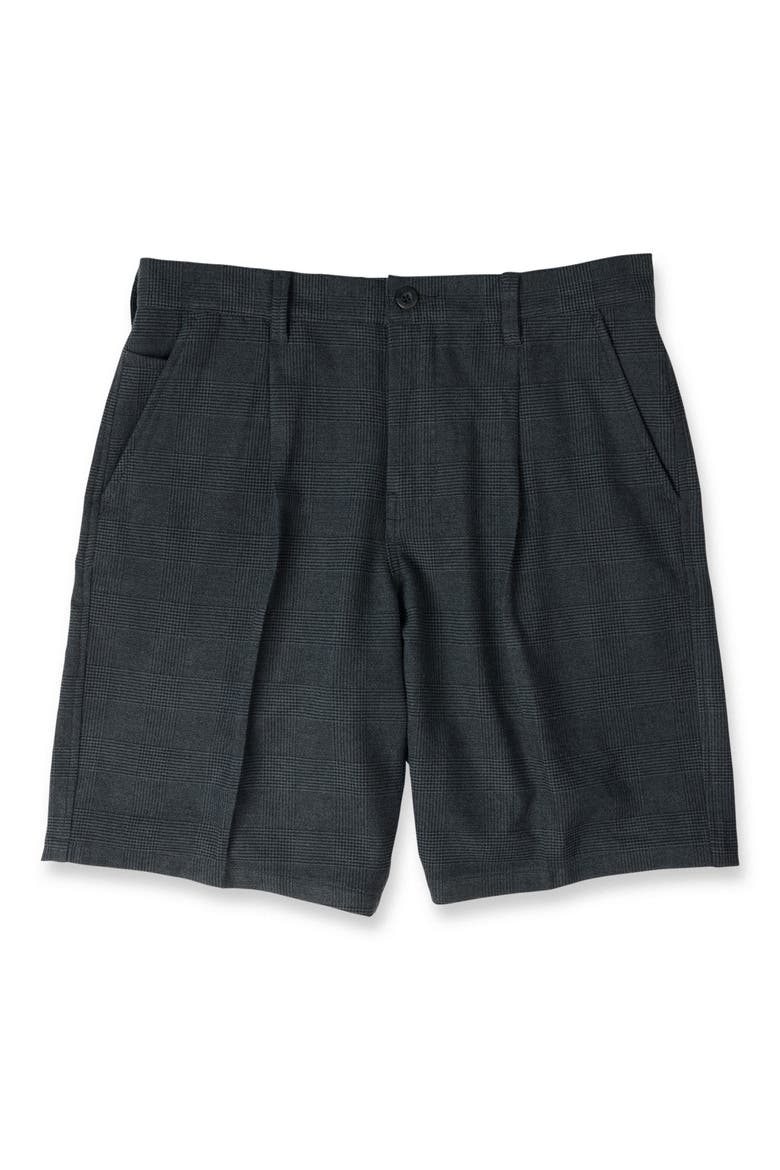 Gilroy Glen Check Pleated Shorts, Alternate, color, IRON GATE