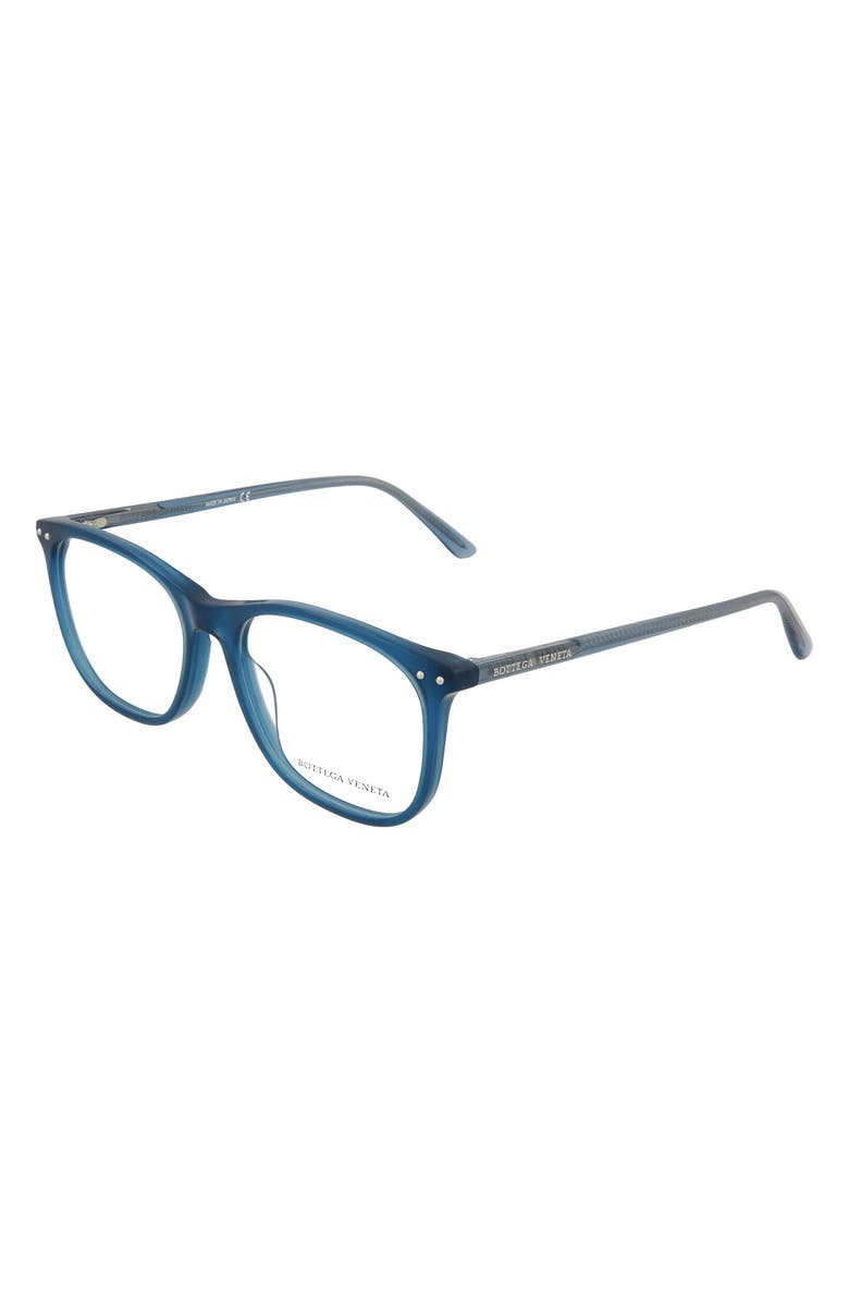 Bottega Veneta 54mm Rectangle Optical Frames, Alternate, color,