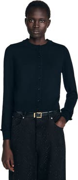 SANDRO Ruffled cardigan