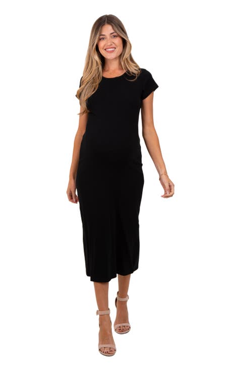 Basic Crewneck Midi Dress