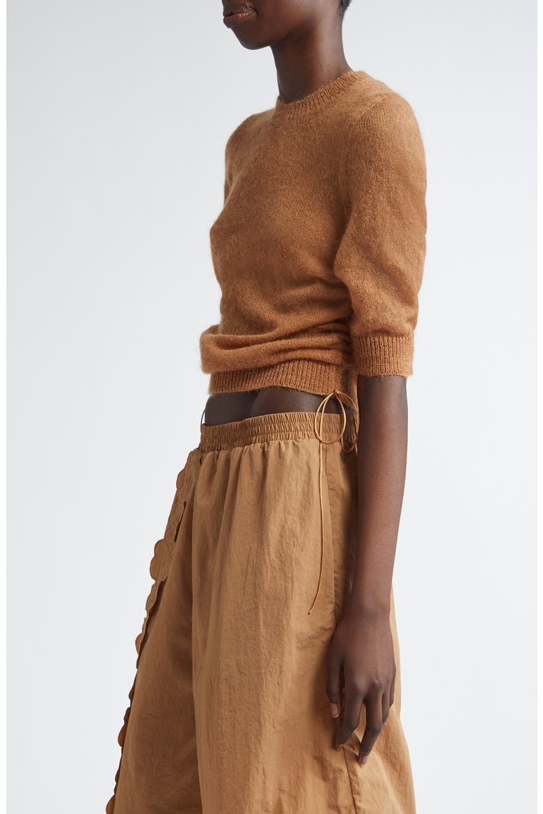 Videl Adjustable Mohair Blend Sweater, Alternate, color, CHESTNUT