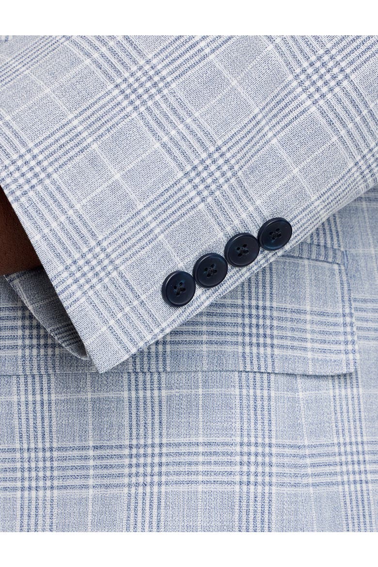 Big & Tall  Tonal Glen Plaid Sport Coat, Alternate, color, DUSTY NAVY