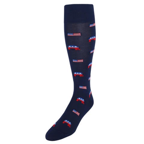 Show Your Support Political Party Over The Calf Socks (1 Pair)
