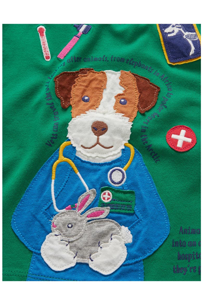 Kids' Educational Appliqué T-Shirt, Alternate, color, HIGHLAND GREEN VET SPROUT