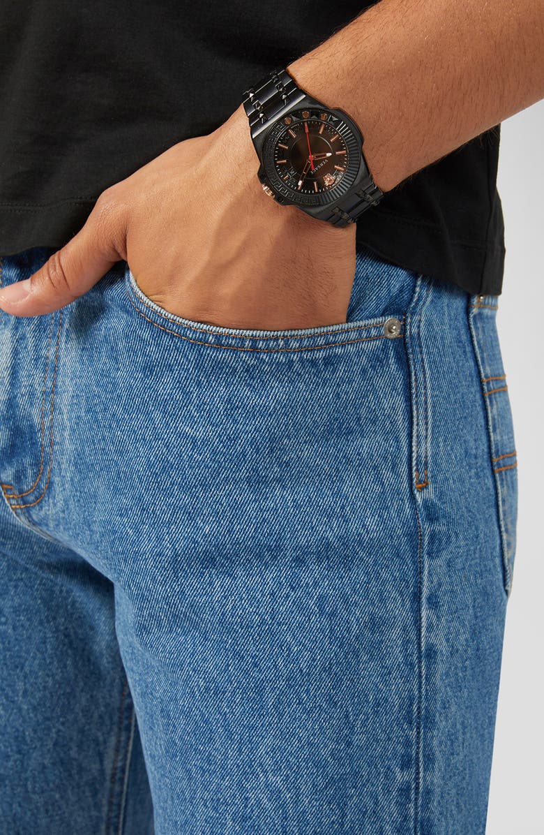 Versace Chain Reaction Bracelet Watch, 45mm, Alternate, color,