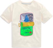 Mini Boden Kids' Sharkdines Cotton Graphic T-Shirt