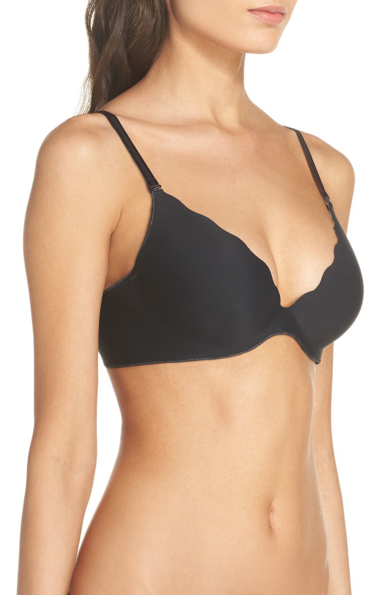 b.tempt'd by Wacoal b.wow'd Convertible Push-Up Bra, Alternate, color, Night/ Animal Accent