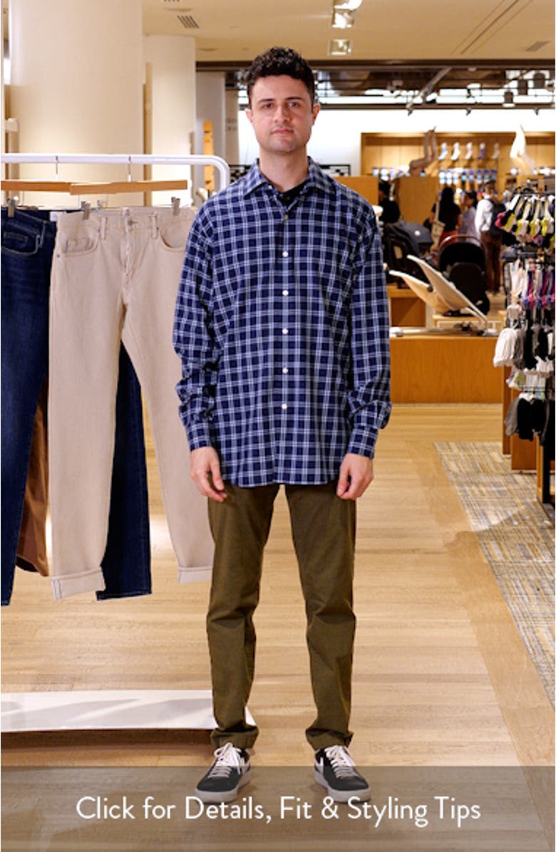 Mystic Performance Double Check Button-Up Flannel Shirt, sales video thumbnail