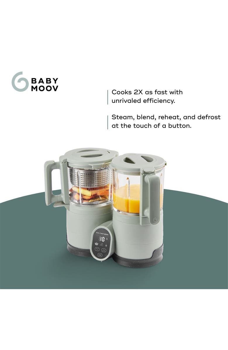 Babymoov Duo Meal Glass Pro Baby Food Maker, Alternate, color, Celadon Green