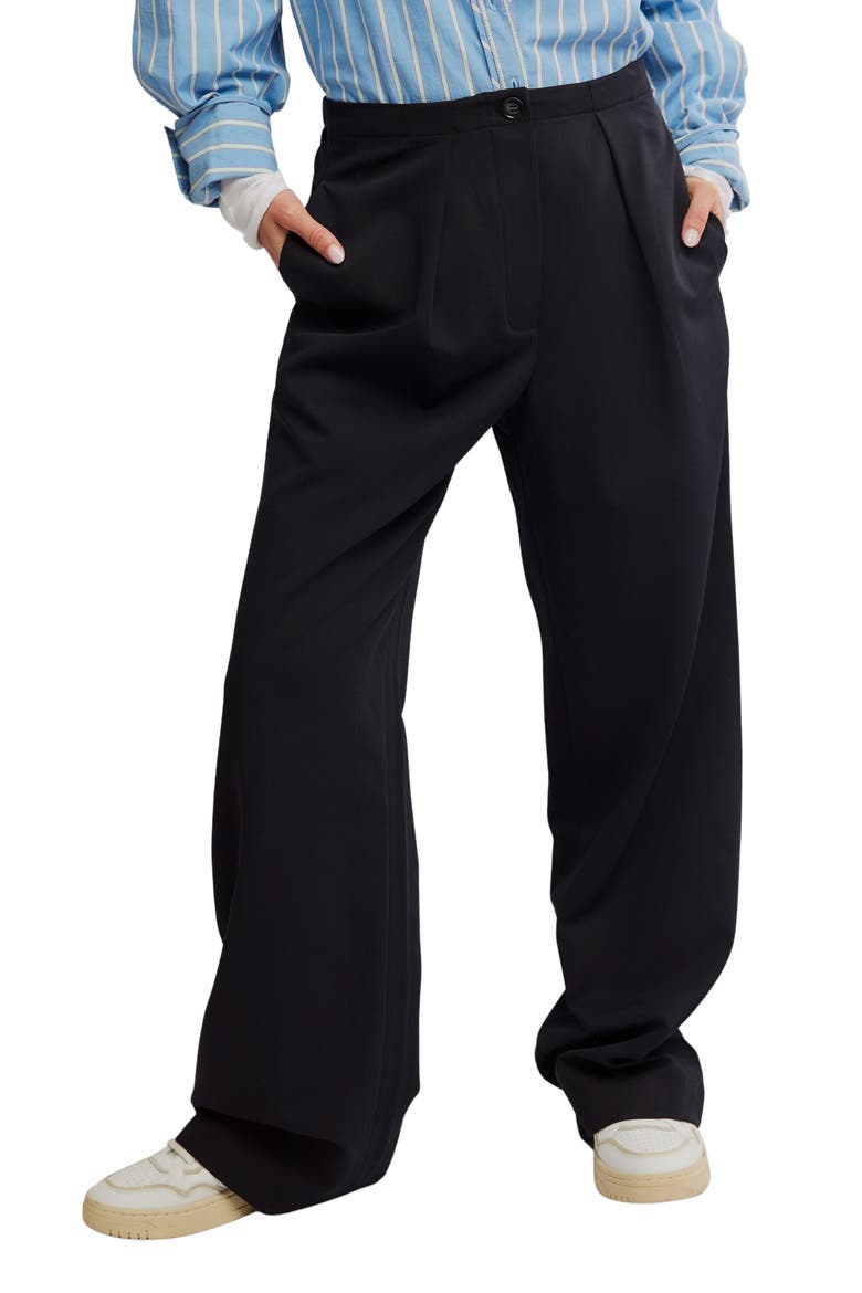 Tyler Wide Leg Pants, Main, color, BLACK