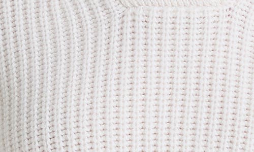 Vince Rib Wool & Cashmere Sailor Collar Sweater In White