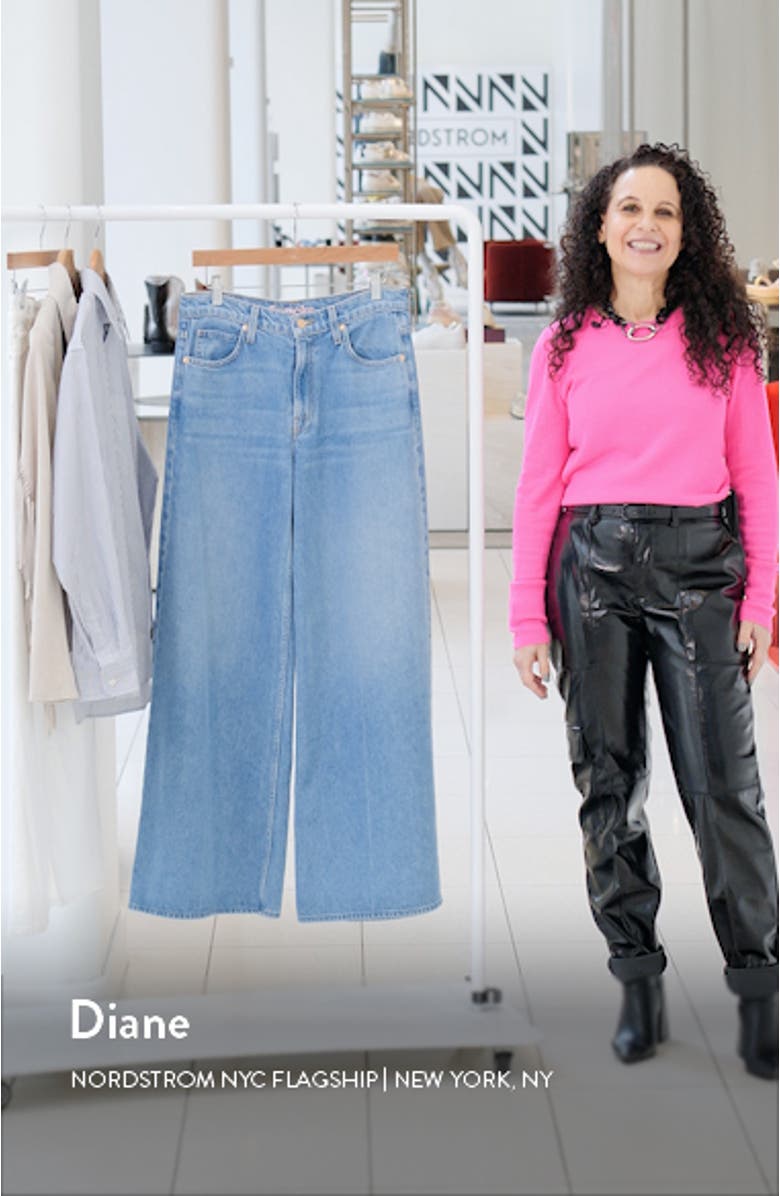 The Slung Sugar Cone Sneak Wide Leg Jeans