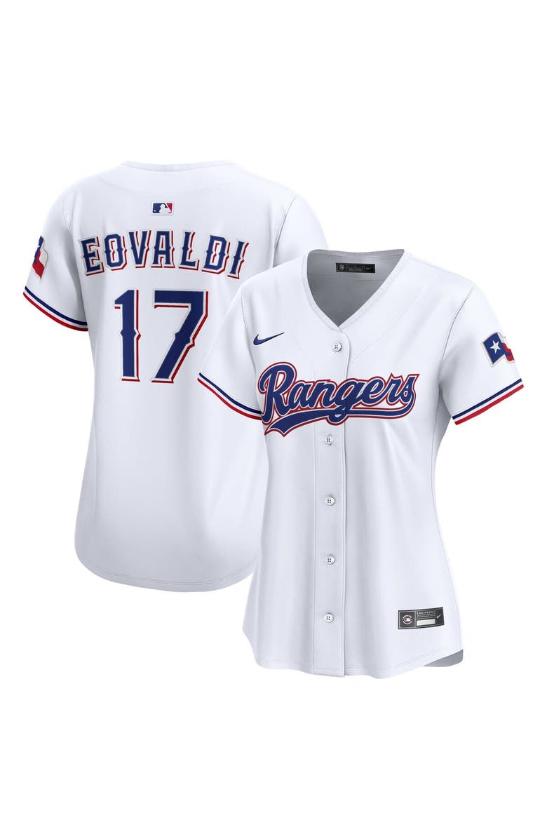 Nike Women's Nike Nathan Eovaldi White Texas Rangers Home Limited Jersey, Main, color, 