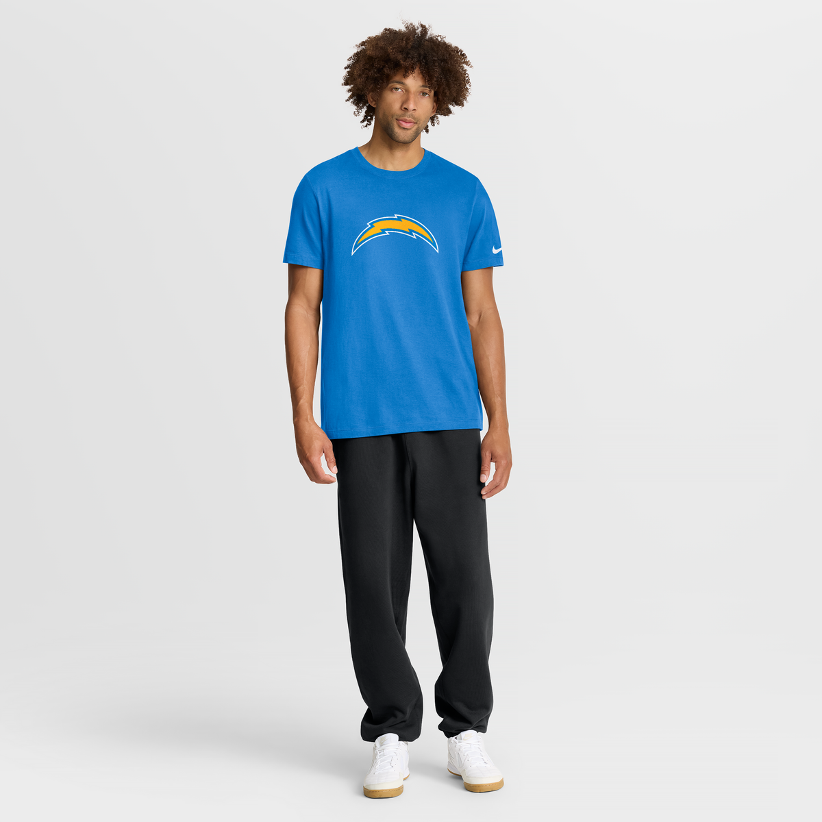 Nike Men's Nike Powder Blue Los Angeles Chargers Essential Logo T-Shirt ...