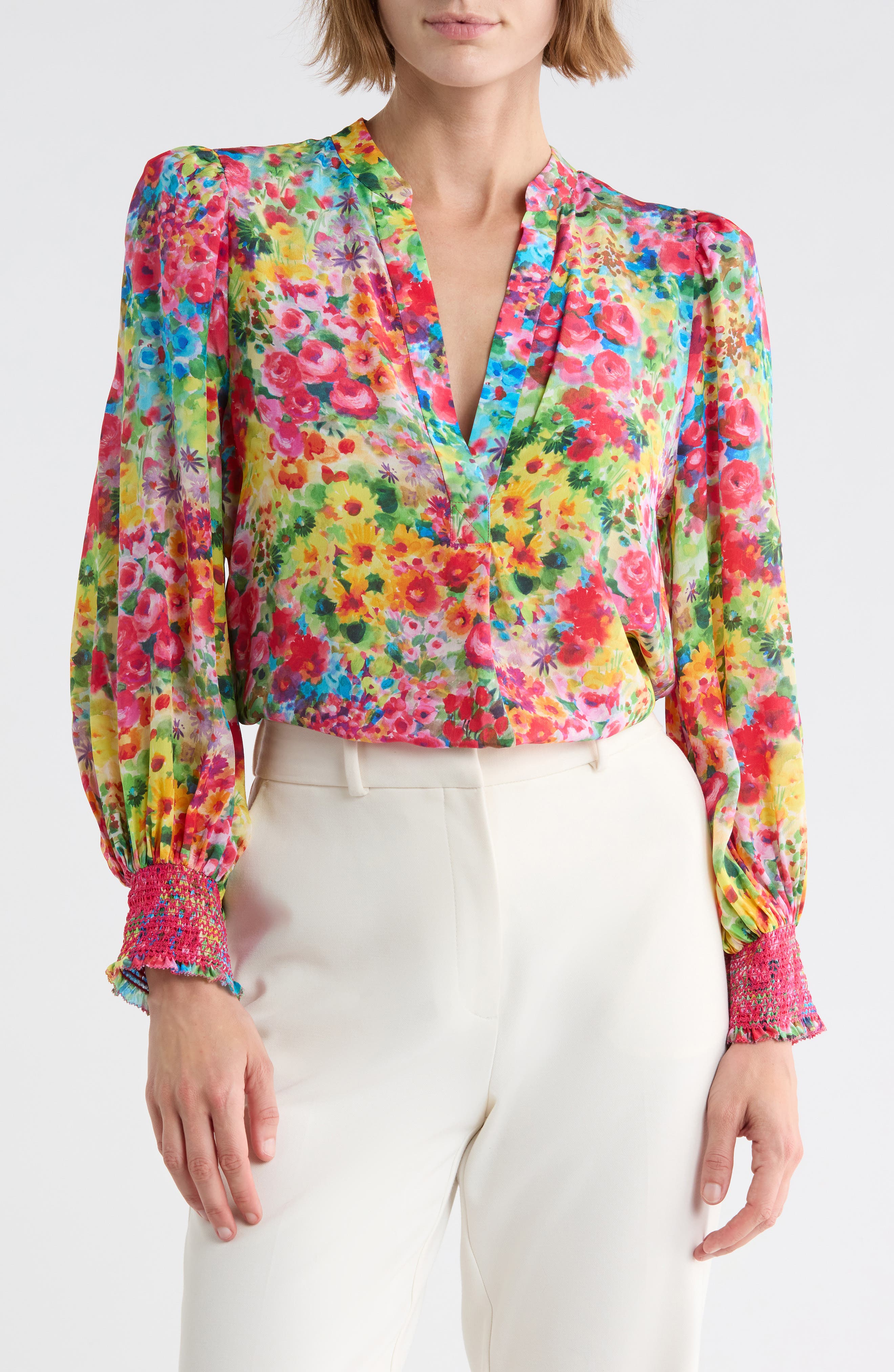 Sheila Floral Silk Top