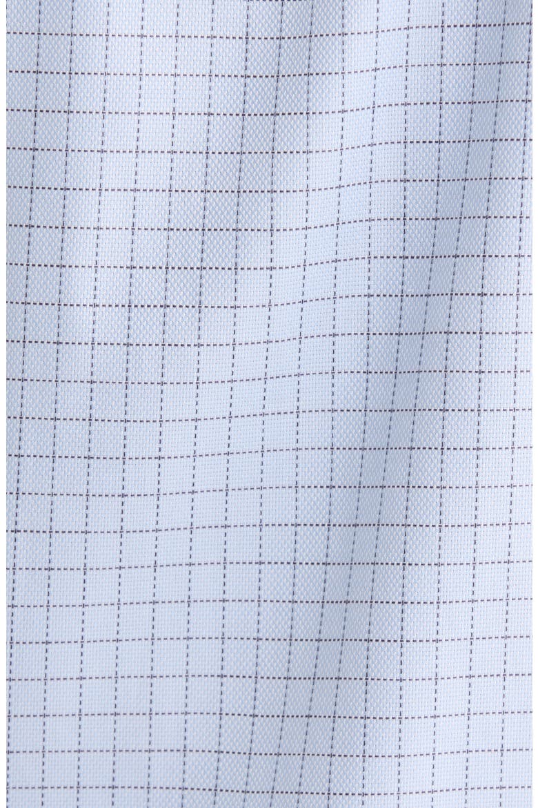 Traditional Fit Check Premium Non-Iron Cotton Dress Shirt, Alternate, color, BLUE PAOLO GRID