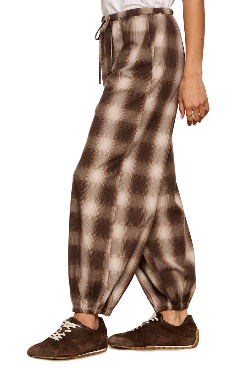 Float On Balloon Pants, Alternate, color, COCOA POWDER BROWN PLAID