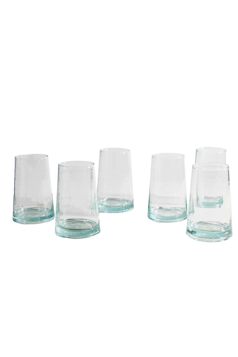 Moroccan Cone Glass Large, Main, color, BLUE