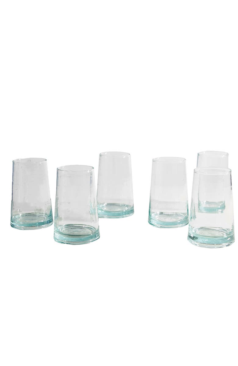 Verve Culture Moroccan Cone Glass Large, Main, color, Clear