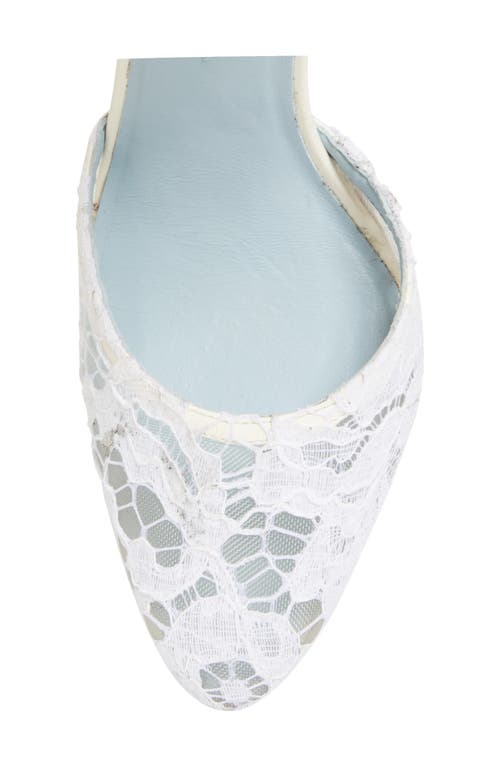 Shop Valentino Garavani Tie Ankle Strap D'orsay Pump In Ivory/nero
