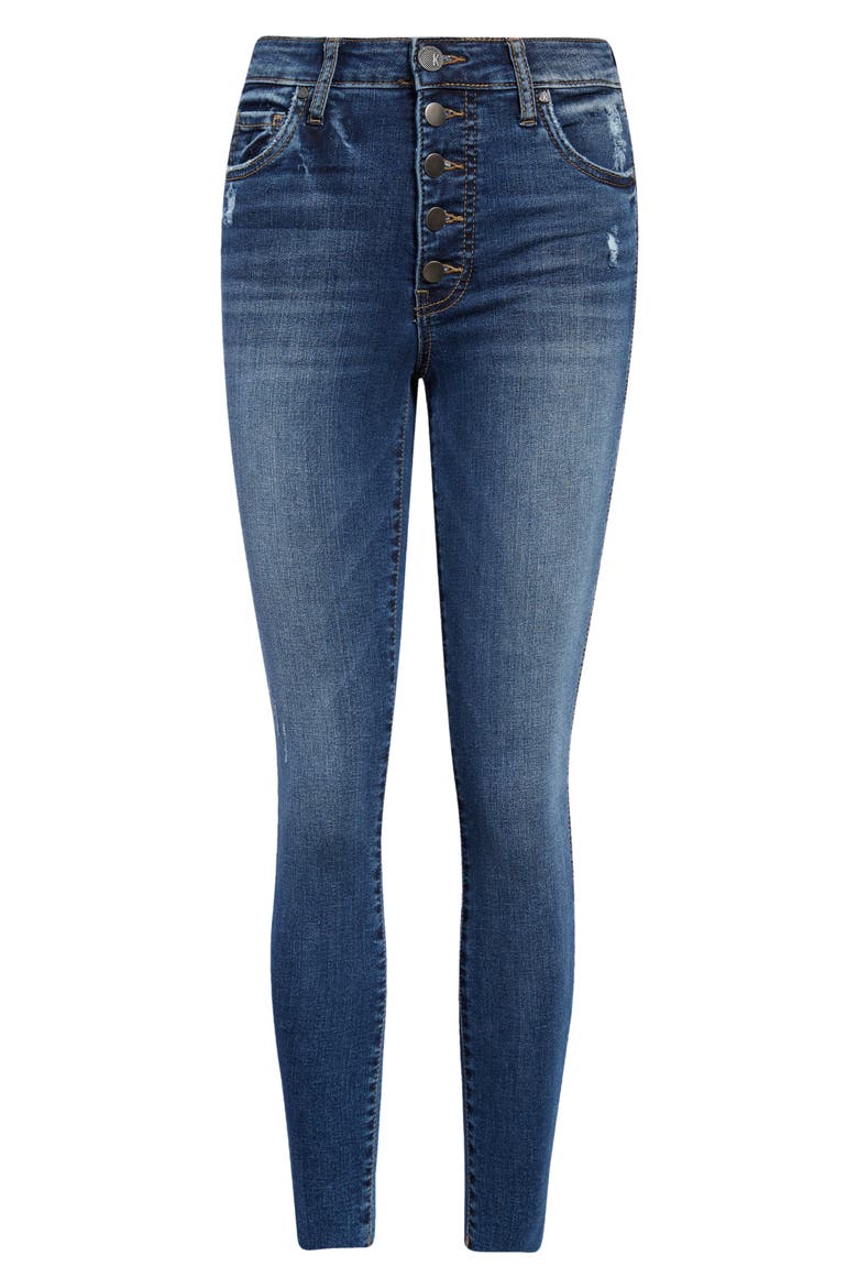 Donna Fab Ab Button Fly High Waist Ankle Skinny Jeans, Alternate, color, PERSUANCE