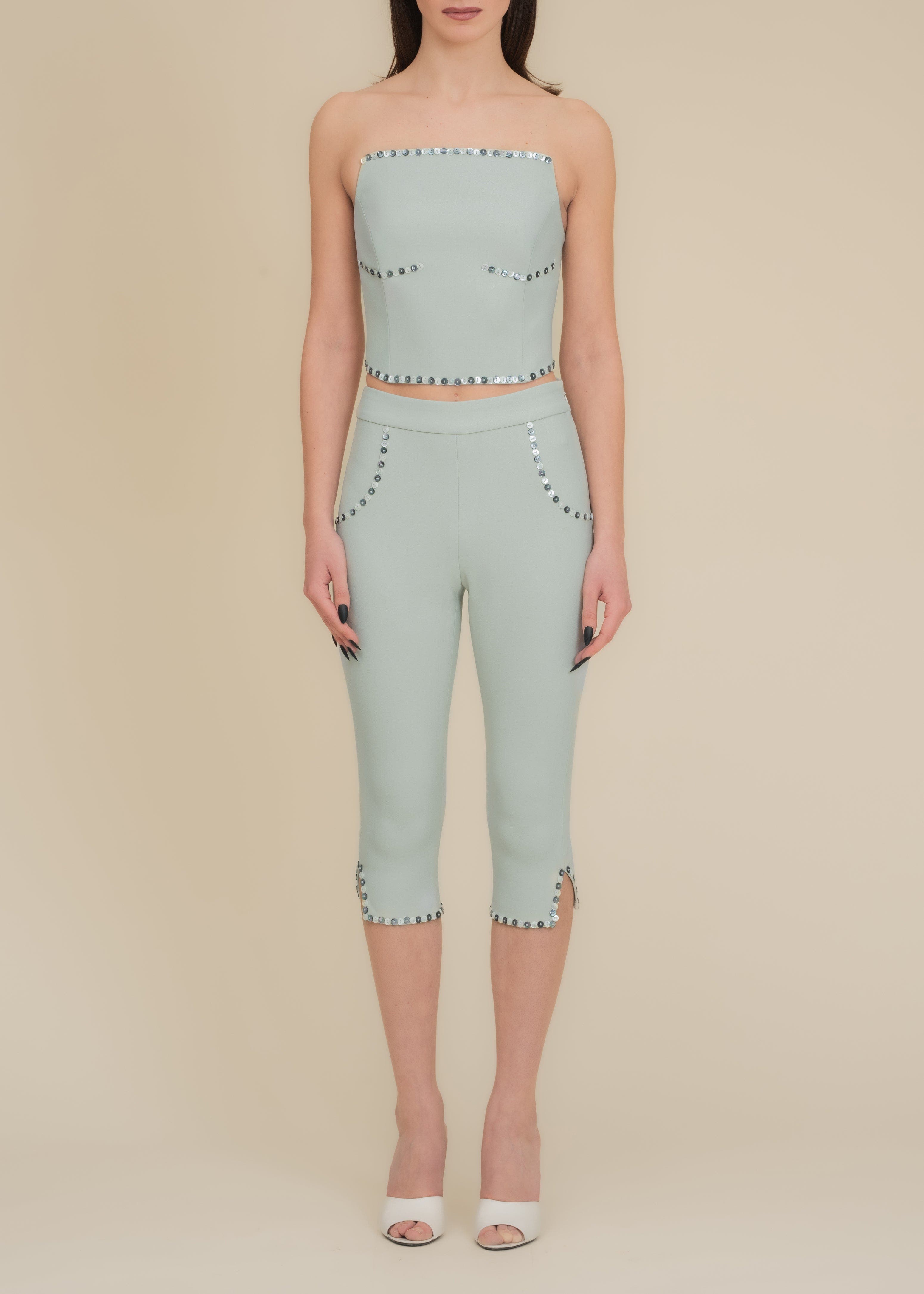 Benjamin Fitted Stretch Bustier Top - image 2